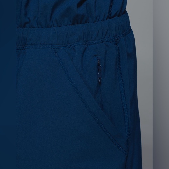 Lululemon Be Free Runsie Romper in Poseidon Blue Size 6 Sporty Activewear - Picture 4 of 13